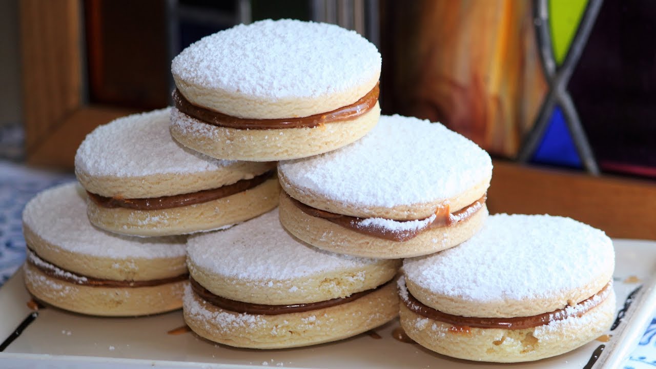 Alfajores de Maicena con dulce de leche