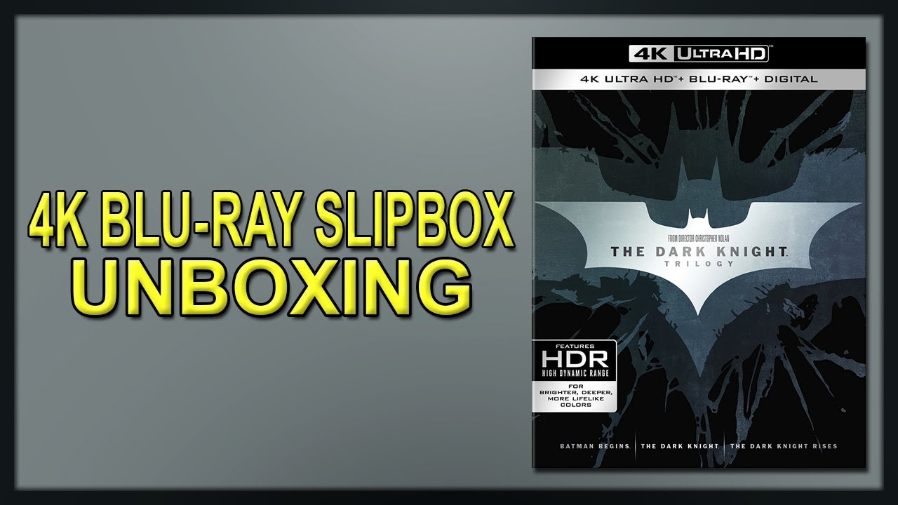 The Dark Knight Trilogy 4K+2D Blu-ray Slipbox Unboxing