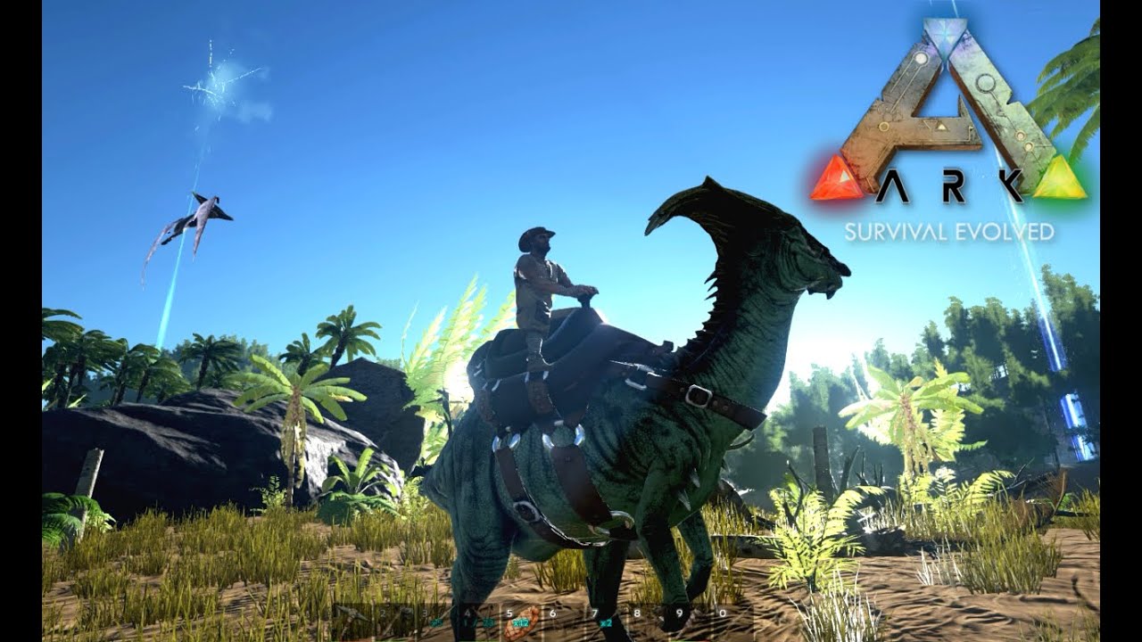 Ark Survival Evolved: Part 2 - RIDING A DINOSAUR!