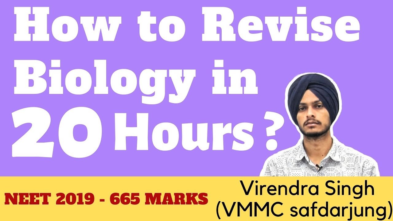 Revise Biology in 20 Hours- Best Tips from NEET Topper IScore 360/360 in NEET Biology| NEETExam