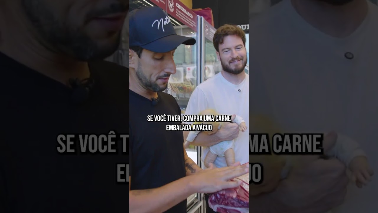 Net&atilde;o ensinando o Primo Rico a escolher uma boa carne🥩🔥