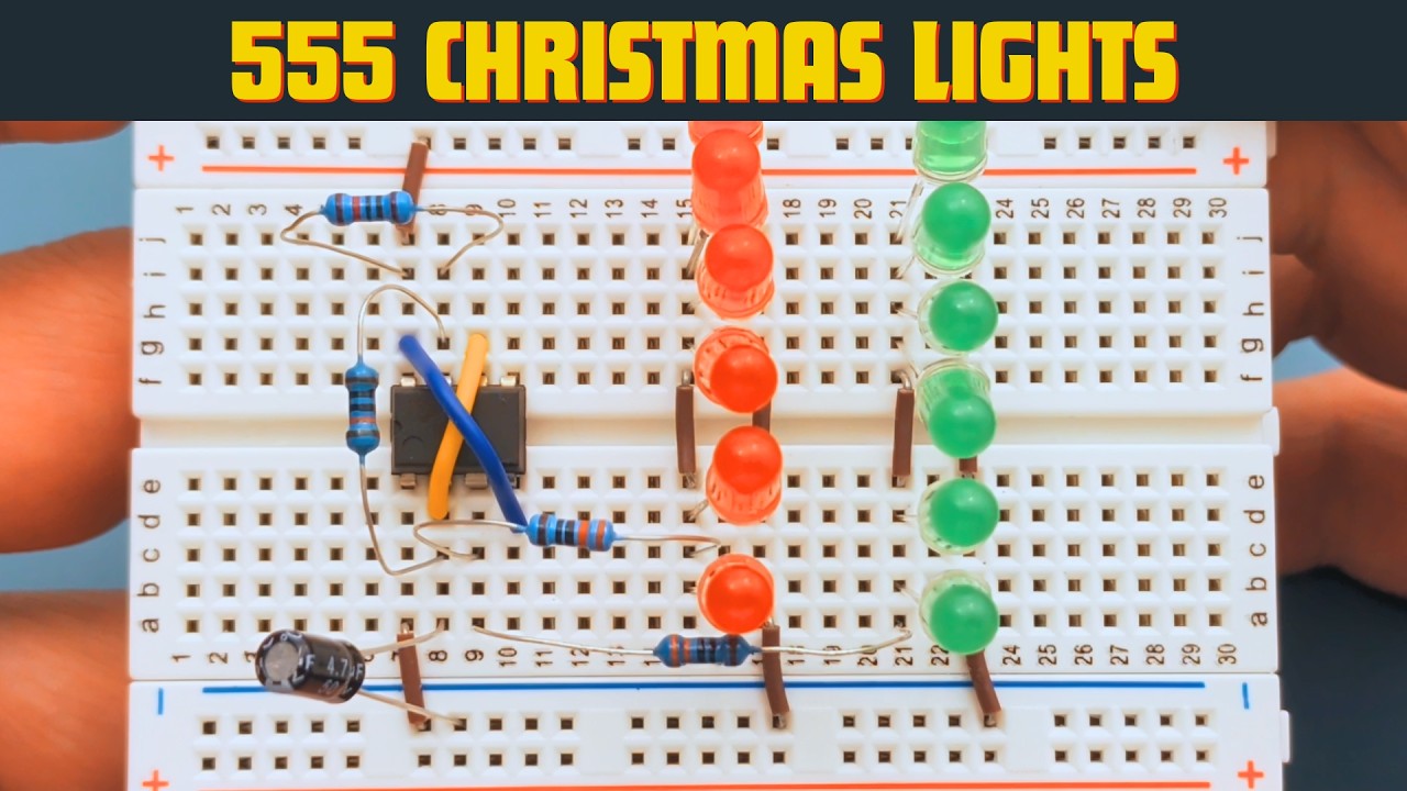 How to Make Blinking Christmas Lights With 555 Timer