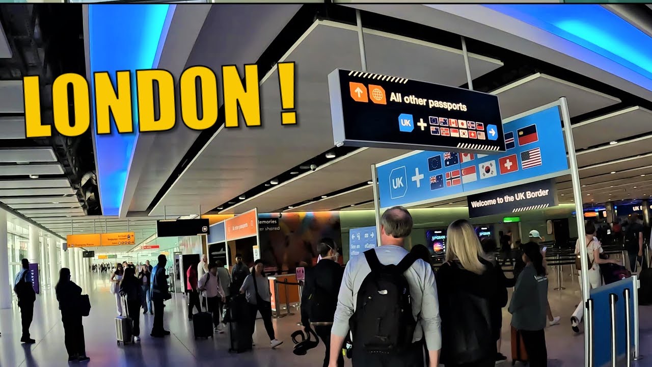 ⭐ LONDON: Trek from Plane to Hotel at Heathrow Airport