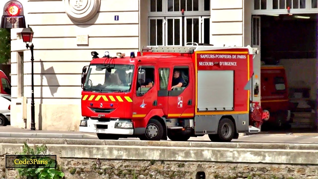 Brigade Sapeurs Pompiers Paris PS 177 // Paris Fire Engine Responding
