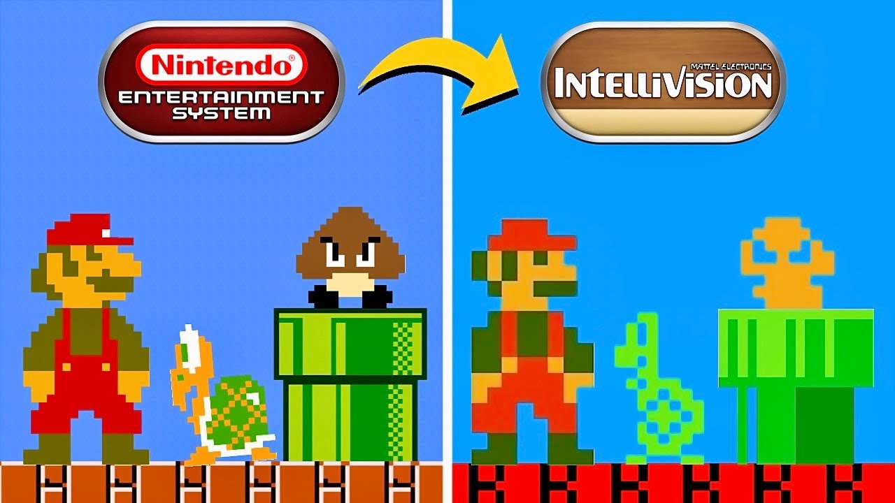 What if Super Mario Bros. NES was made for Intellivision?!
