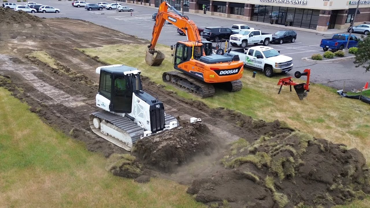 STRIPPING TOPSOIL WITH CAT D3 DOZER!! ( SATISFYING )