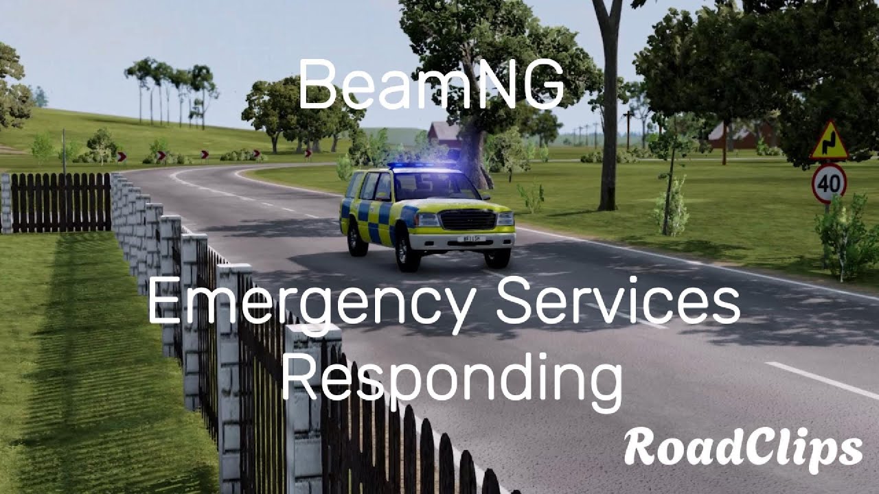 BeamNG Emergency Services Responding (SHORT)