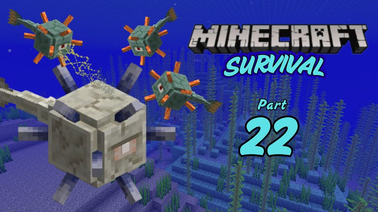 I Explored an OCEAN MONUMENT in Minecraft (Part 22)
