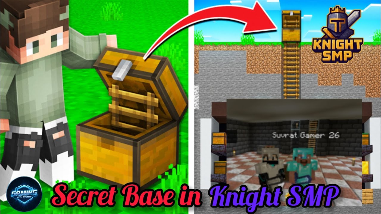 Secret base in Knight SMP with friend