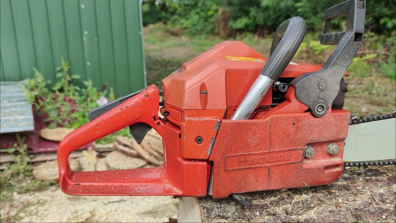 Husqvarna 254XP próbavágás / Test cut