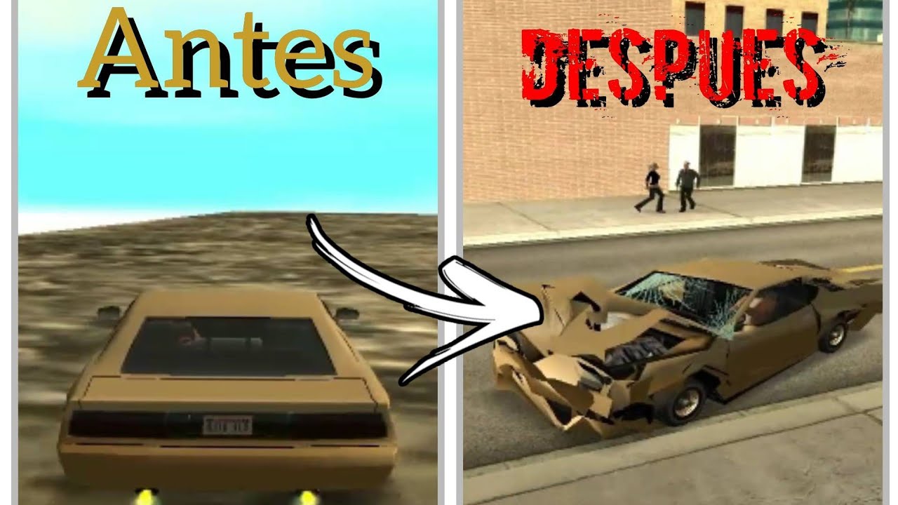 Así Se Mi GTA San Andreas Con Choques Muy Realistas 