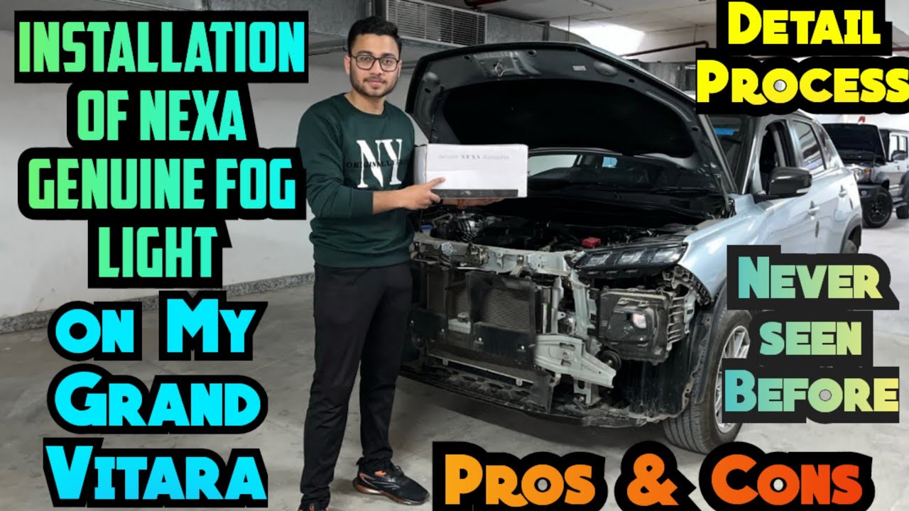 Installing Nexa Genuine Fog Lights on My Grand Vitara🤩Most Detail Video with Pros & Cons , Price 😨