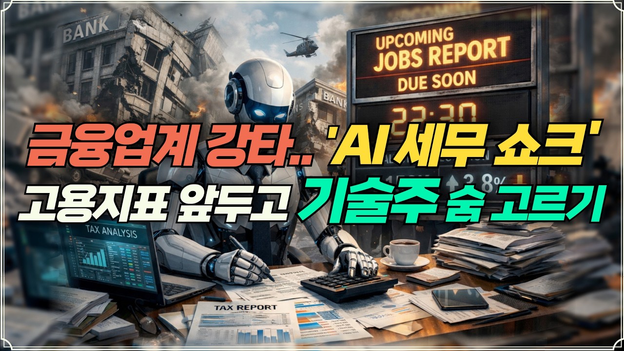 [미주미 라이브] 금융업계 강타한 'AI 세무 쇼크'... 고용지표 앞두고 기술주는 숨 고르기
