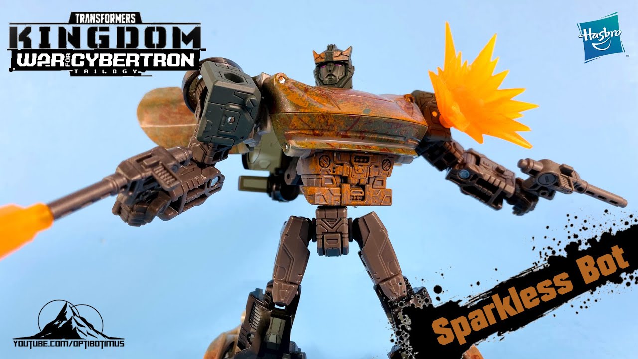 Netflix TRANSFORMERS War For Cybertron Deluxe Class SPARKLESS BOT Video Review
