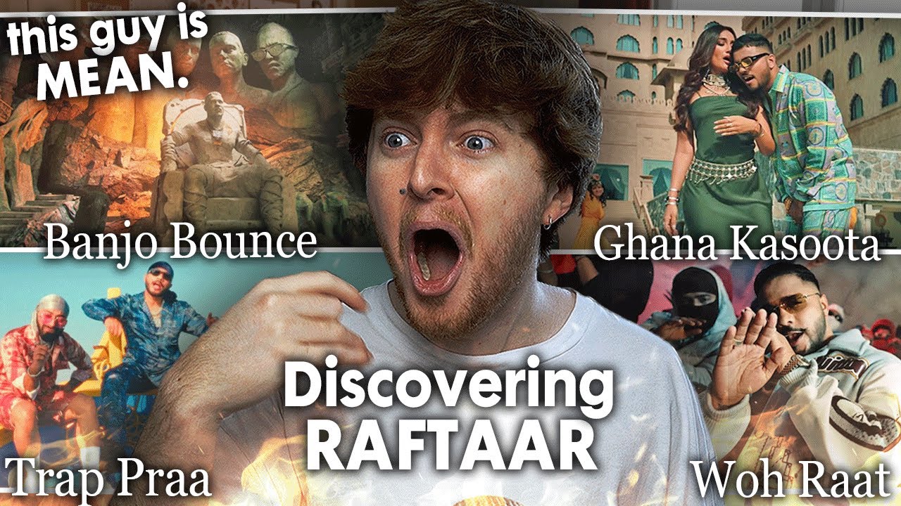 DISCOVERING RAFTAAR! (Woh Raat, Banjo Bounce, Trap Praa, Ghana Kasoota | Reaction)