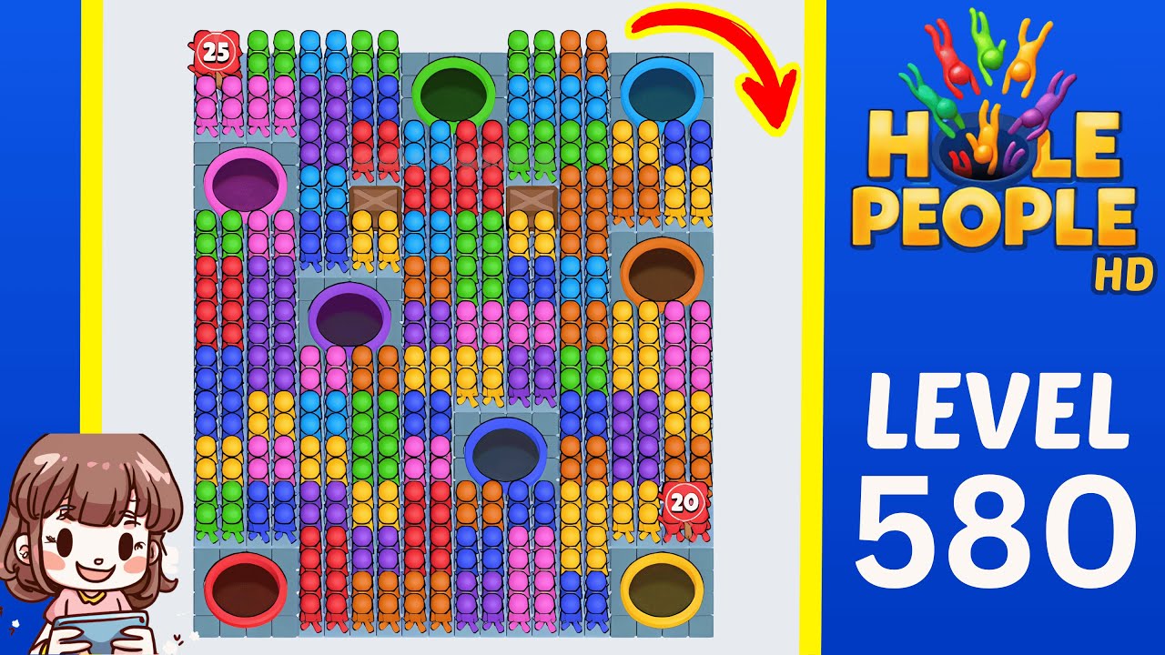 Hole People Level 580 Solution Walkthrough