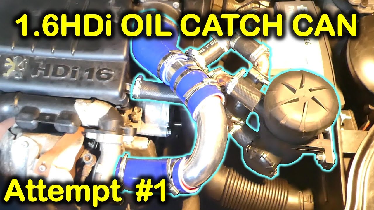 Installation of an oil catch can (Provent 200) in 1.6HDi engine (Peugeot/Citroen/Ford/Volvo)