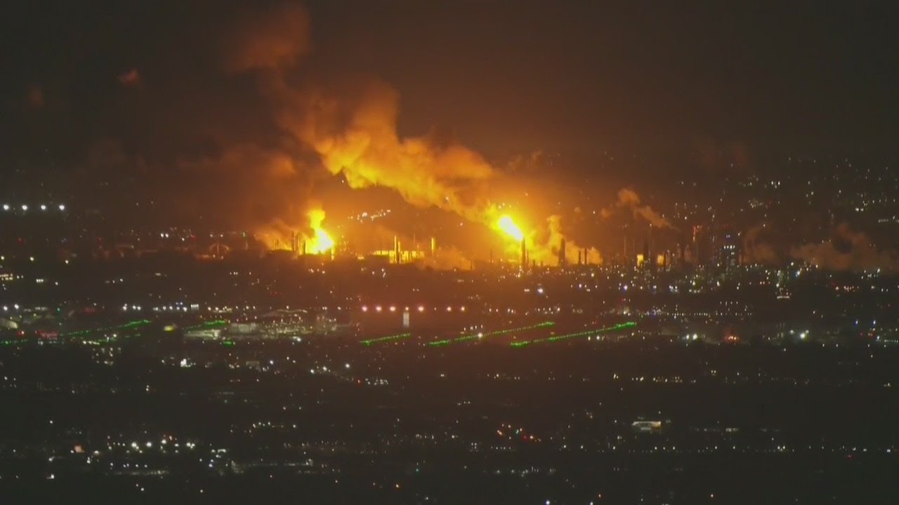 LIVE: Fire at El Segundo Chevron refinery