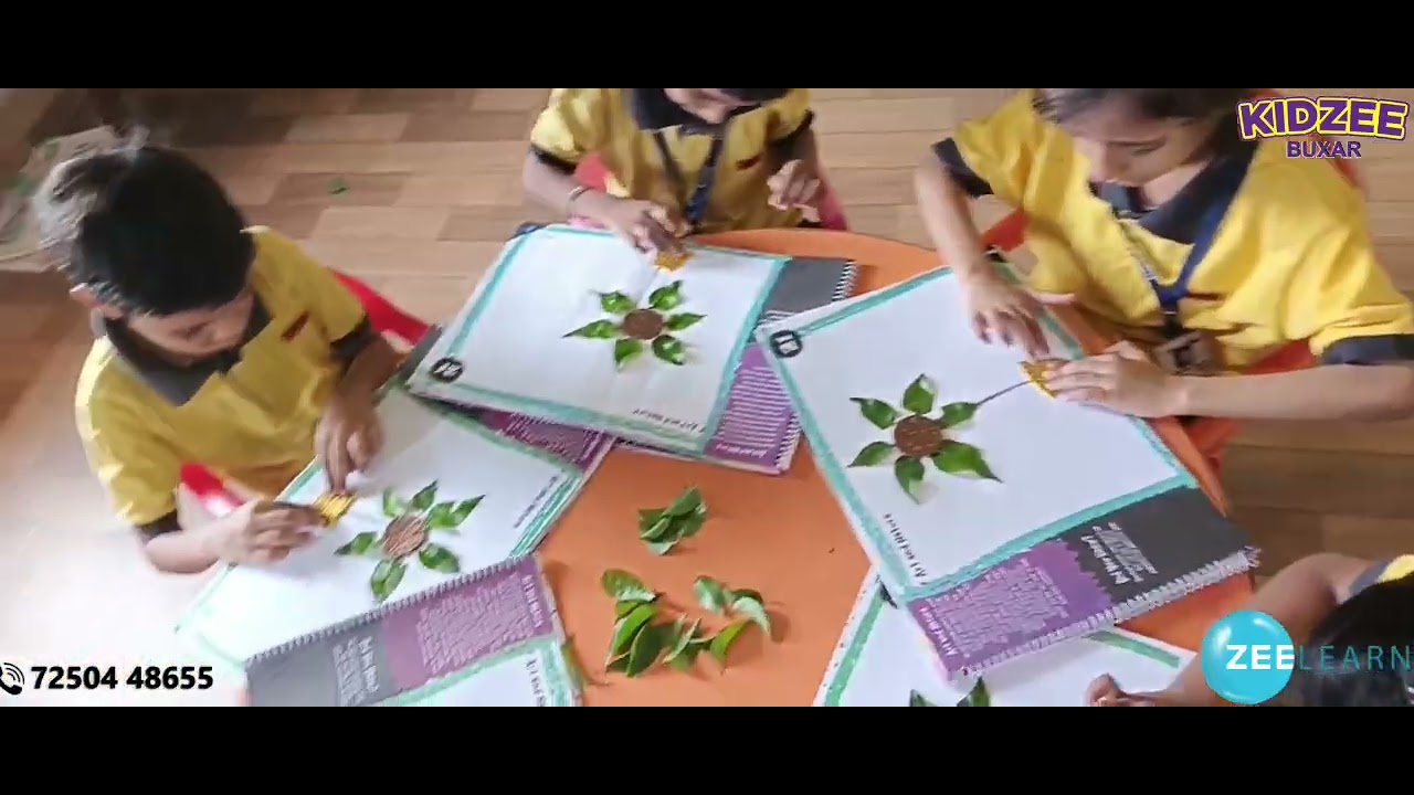 Artsy: Art and Nature @KidzeeBuxar #preschollearning #kidzeeindia