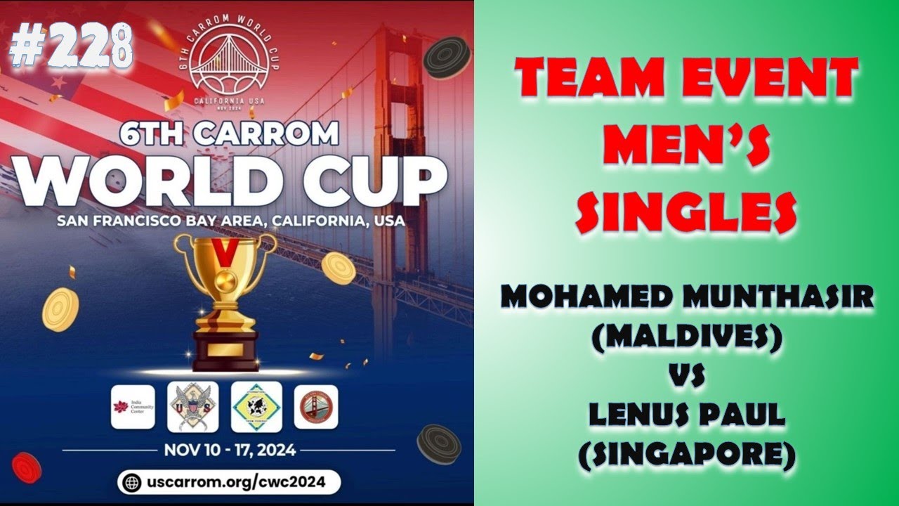 TEAM EVENT - MEN'S SINGLES - MOHAMED MUNTHASIR (MALDIVES) VS LENUS PAUL (SINGAPORE)