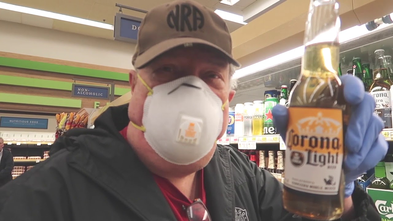 Two old goats do the Senior Shopping Hour in Sherman Oaks wearing masks!