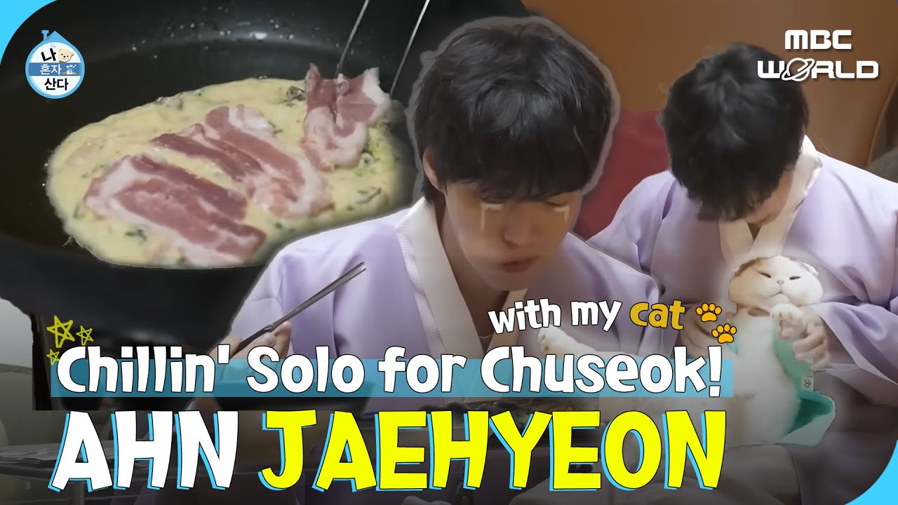 [SUB] Ahn Jaehyeon Enjoying homemade food and cozy time with his cat! 🐾 #AHNJAEHYEON
