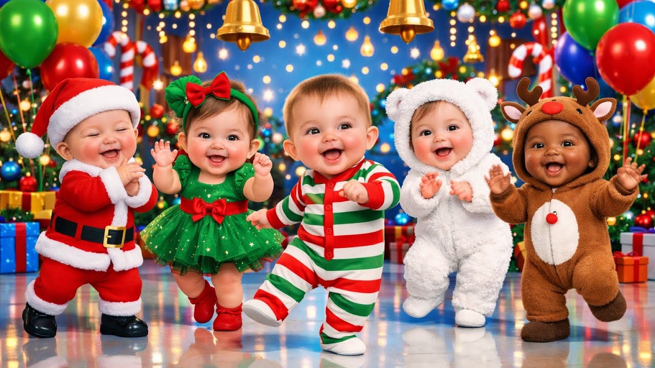 Jingle Bells | Танцуйте и пойте вместе с Сантой! | Рождественская и новогодняя песня для детей | ...