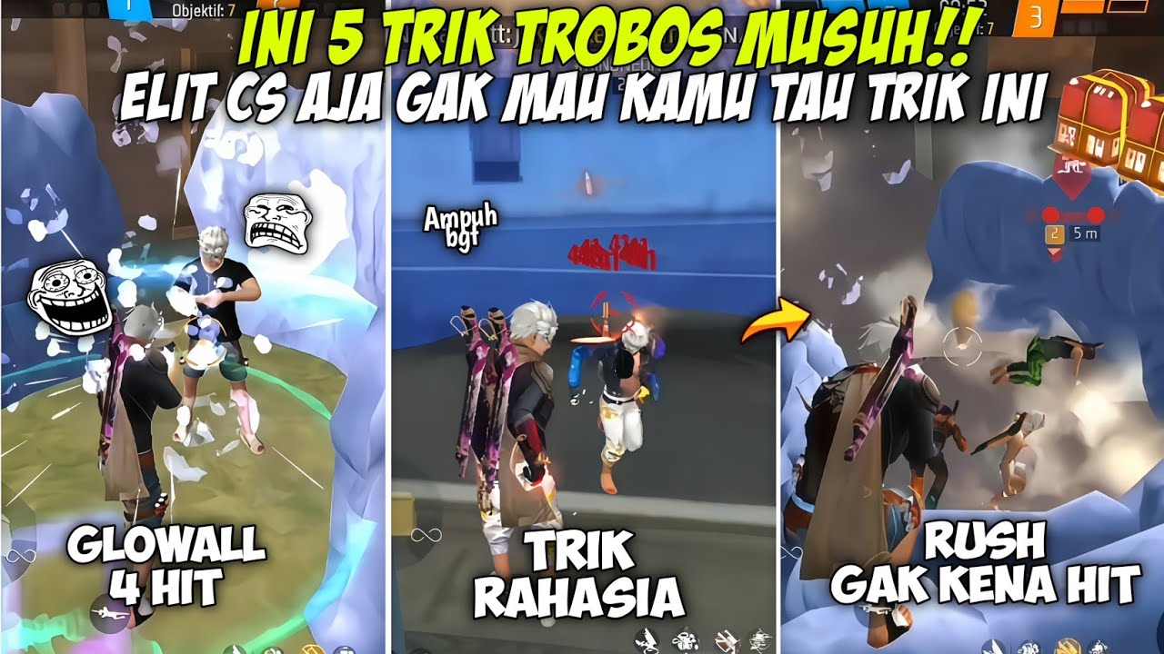 Skip Trik Ini? Nyesel Seumur Hidup! Elite CS Sembunyiin 5 TRIK Gila Ini😱! - FREEFIRE