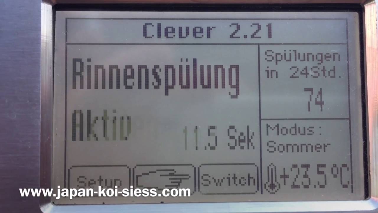 INAZUMA Trommelfilter - Rinnenspülung @ work