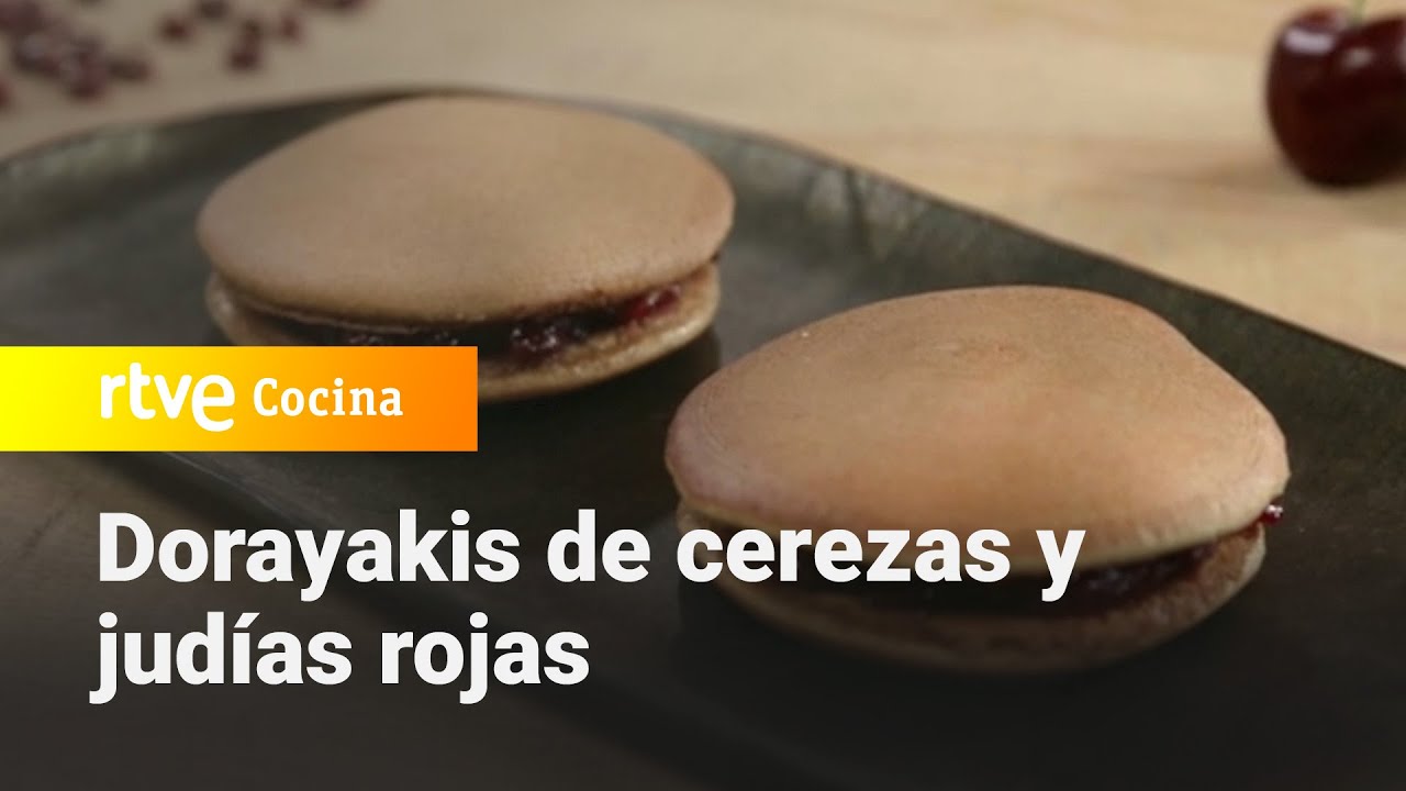 Receta de dorayakis de cerezas y jud&iacute;as rojas - Menudos Torres | RTVE Cocina