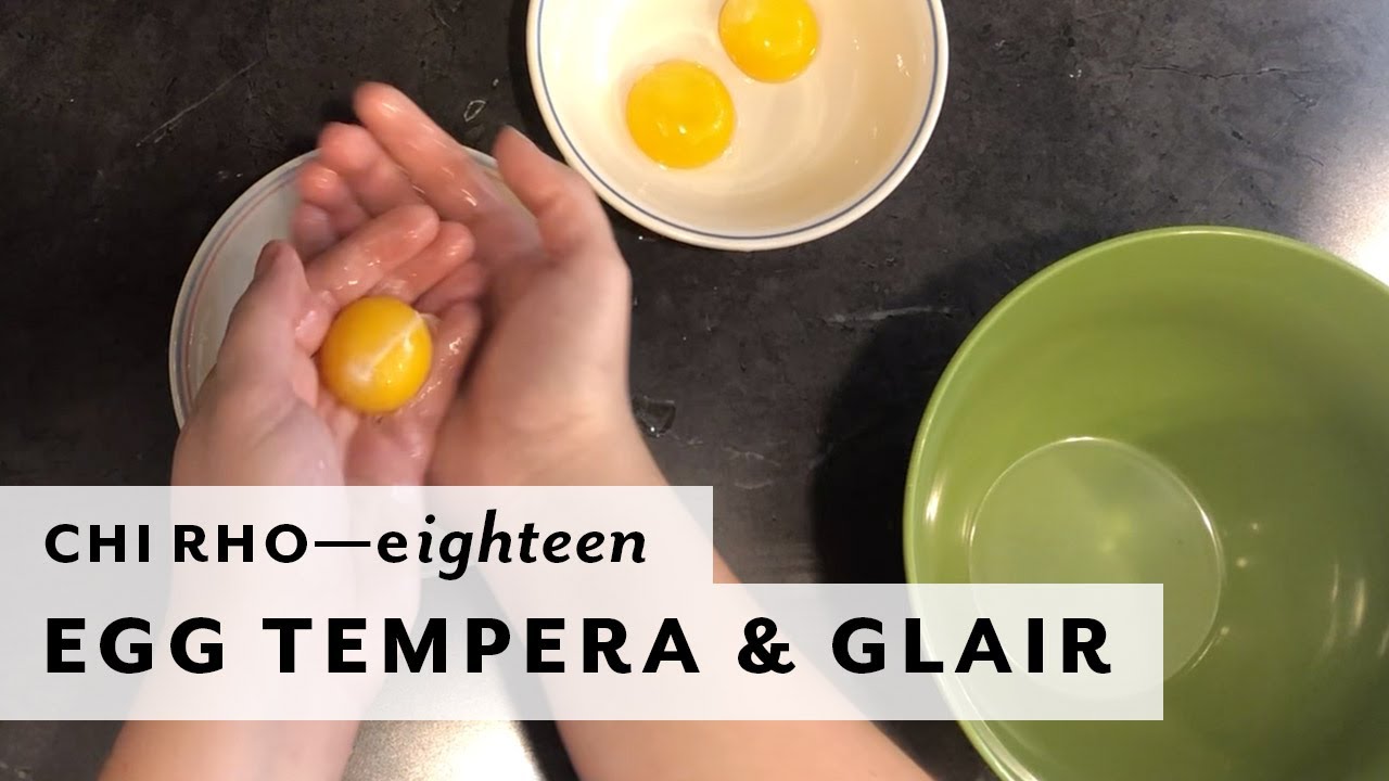 Egg Tempera & Glair —Painting the Chi Rho, Part 18