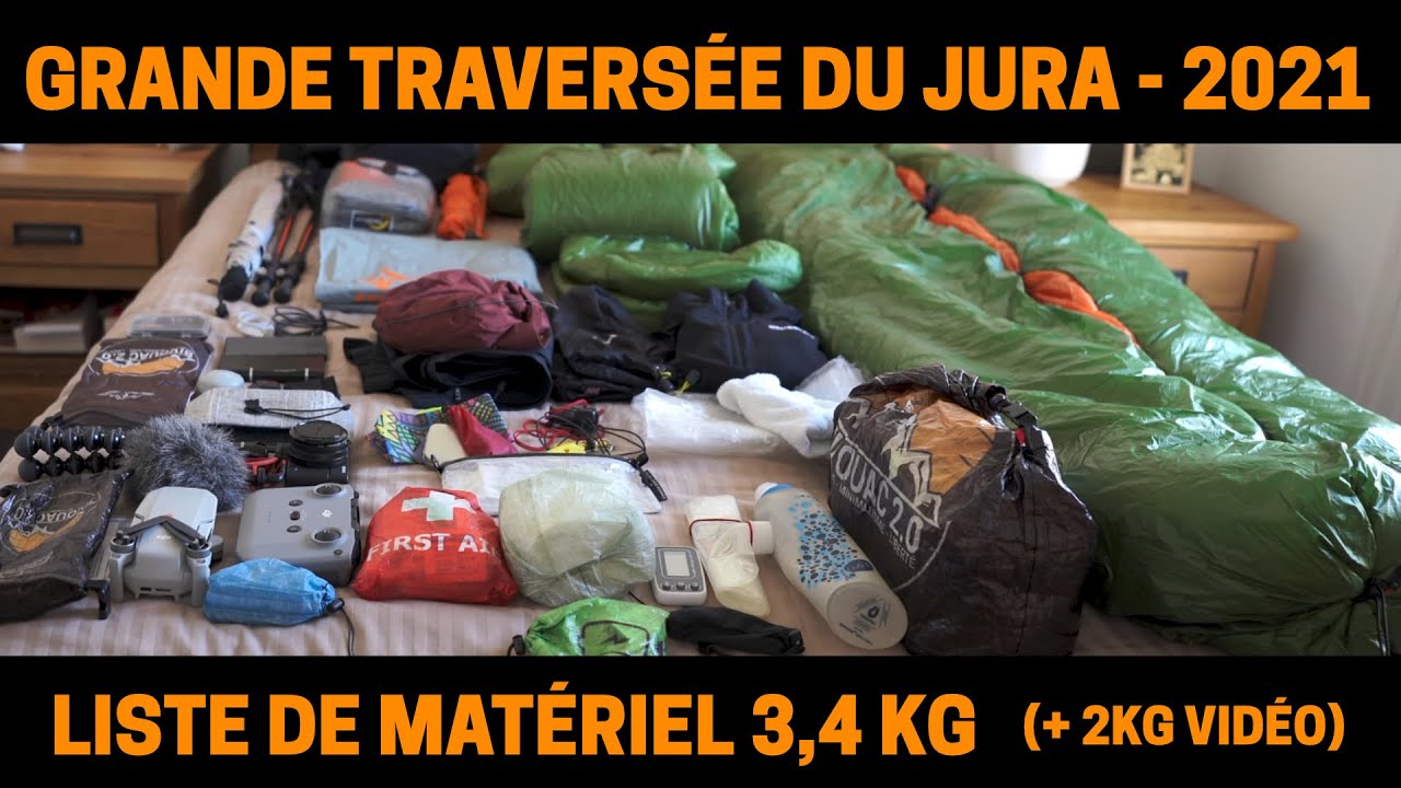 Ma liste de MATÉRIEL pour la GTJ 2021 ! 3,4KG (+ 2KG VIDEO)