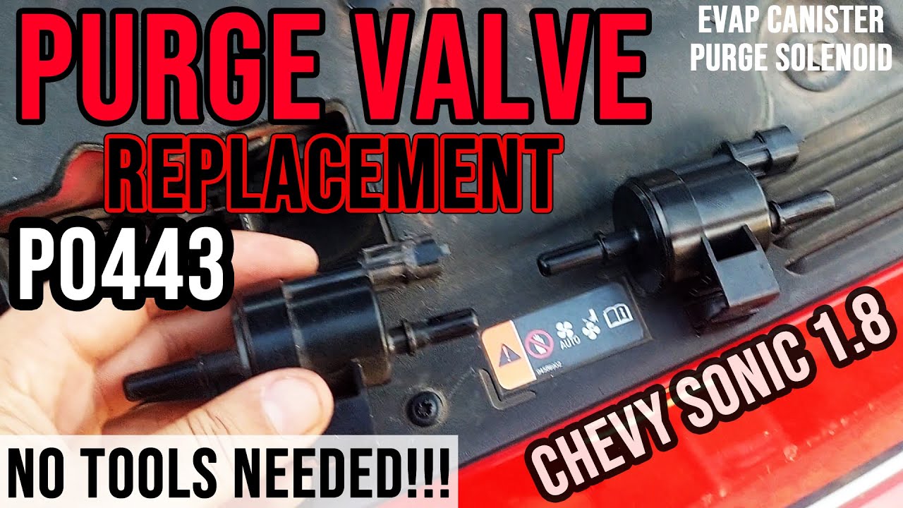 Chevy Sonic/Cruze 1.8 P0443 EVAP Purge Valve - How to Replace PURGE VALVE (Step By Step)