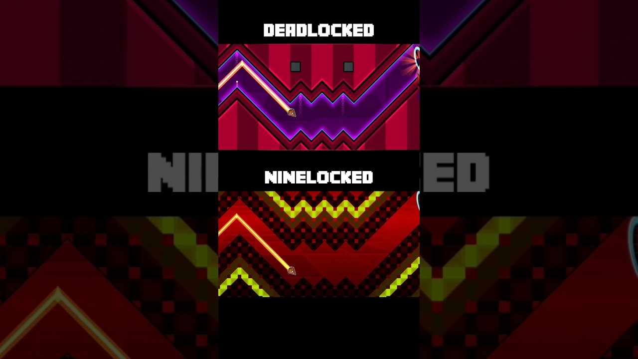 Deadlocked vs NineLocked [Comparison] | Geometry Dash 2.2 #shorts