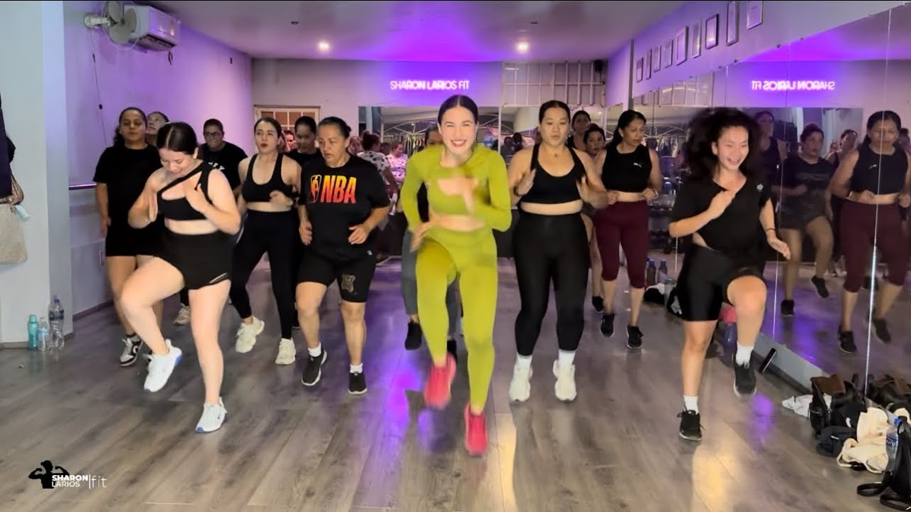 Ejercita ABDOMEN y piernas‼️🔥 La Colegiala -Rodolfo Aicardi🎵clase completa en sharonlariosfit.com💻