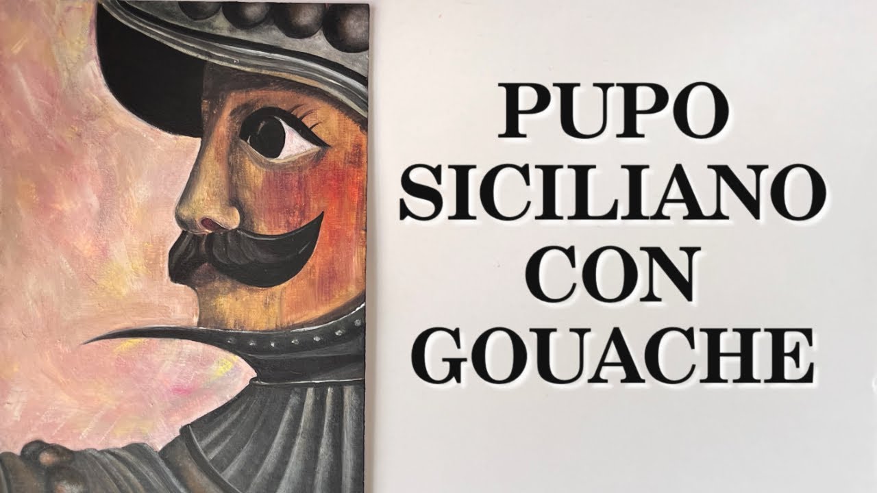 PUPO SICILIANO dipinto a Gouache ( pittura)Arte per Te