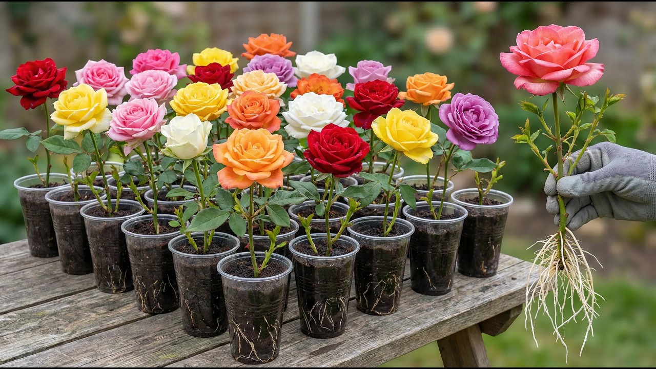 Don't throw away coffee grounds! Roses will instantly take root and sprout overnight.