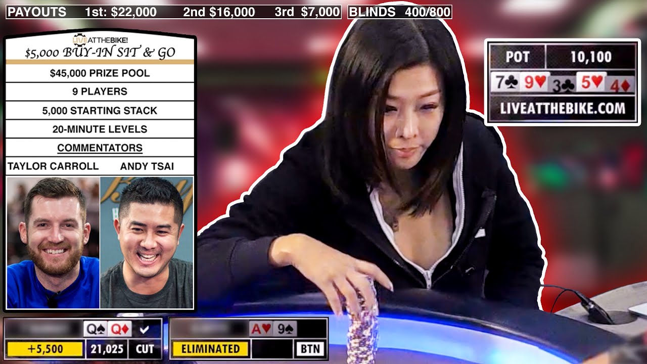 $5,000 Buy-In Sit & Go [Full Condensed Episode] &spades; Live at the Bike!