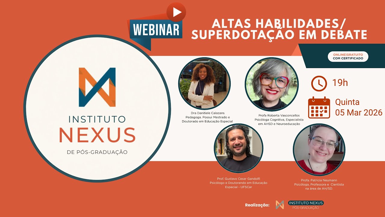 Webinar Altas Habilidades/Superdotação em Debate