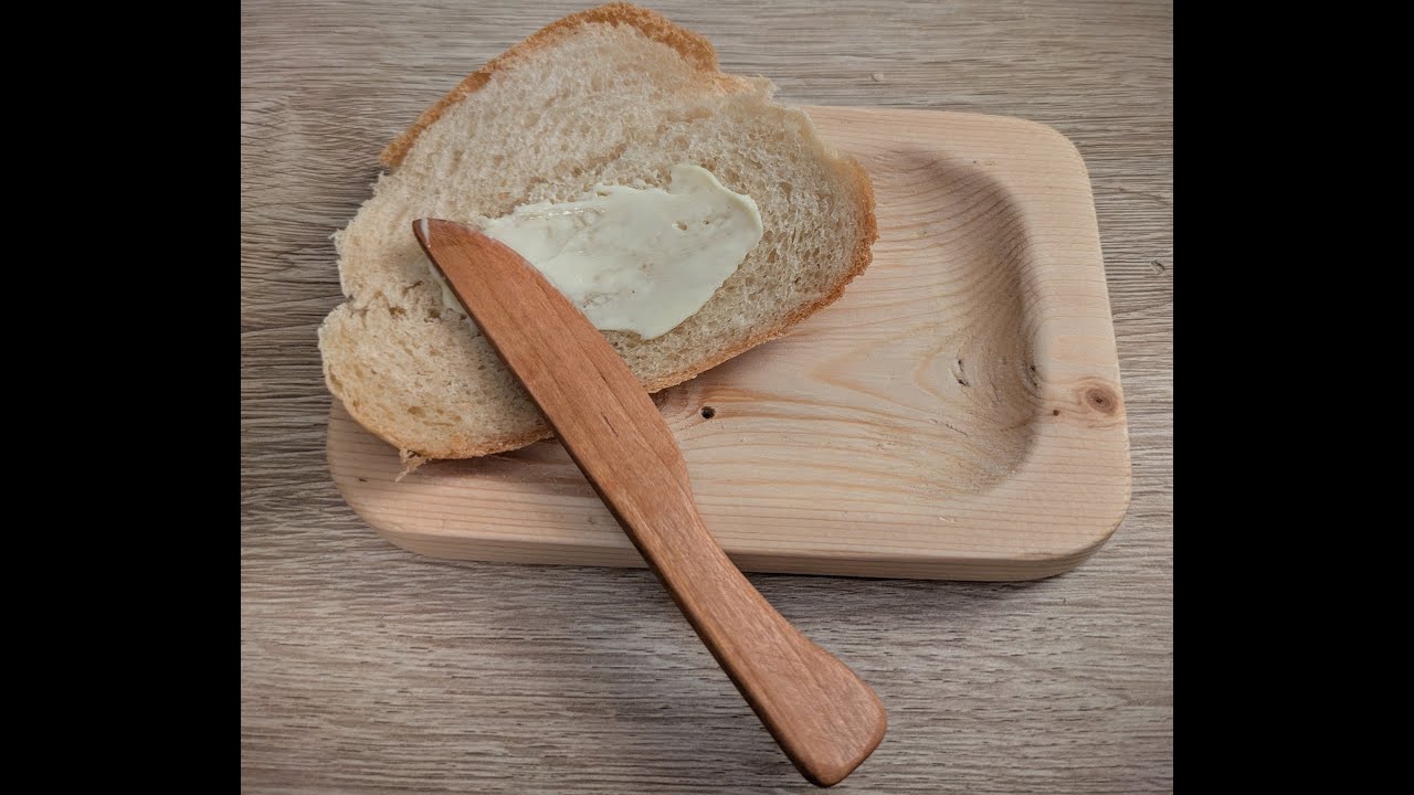 Making a wooden butter knife