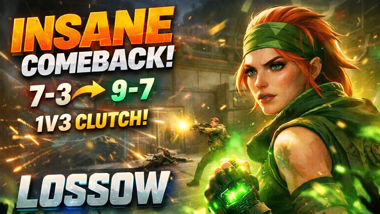7-3’ten 9-7’ye! Skye ile İNANILMAZ 1v3 Clutch 🔥 | LOSSOW #valorantmobile 