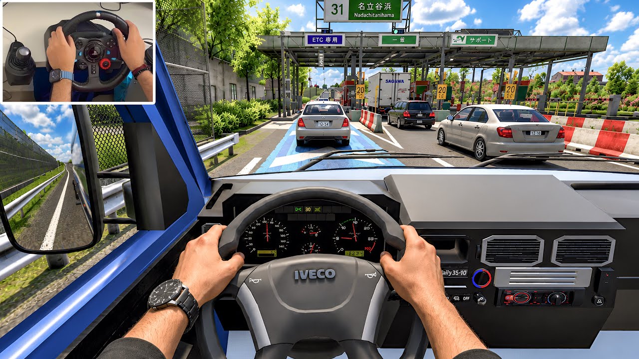 Exploring the Narrow Streets of Tokyo in Iveco Daily Truck - Euro Truck Simulator 2 Gameplay