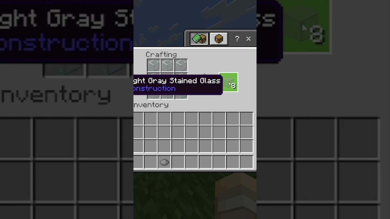 How To Make Light Gray Stained Glass Panes In Minecraft 