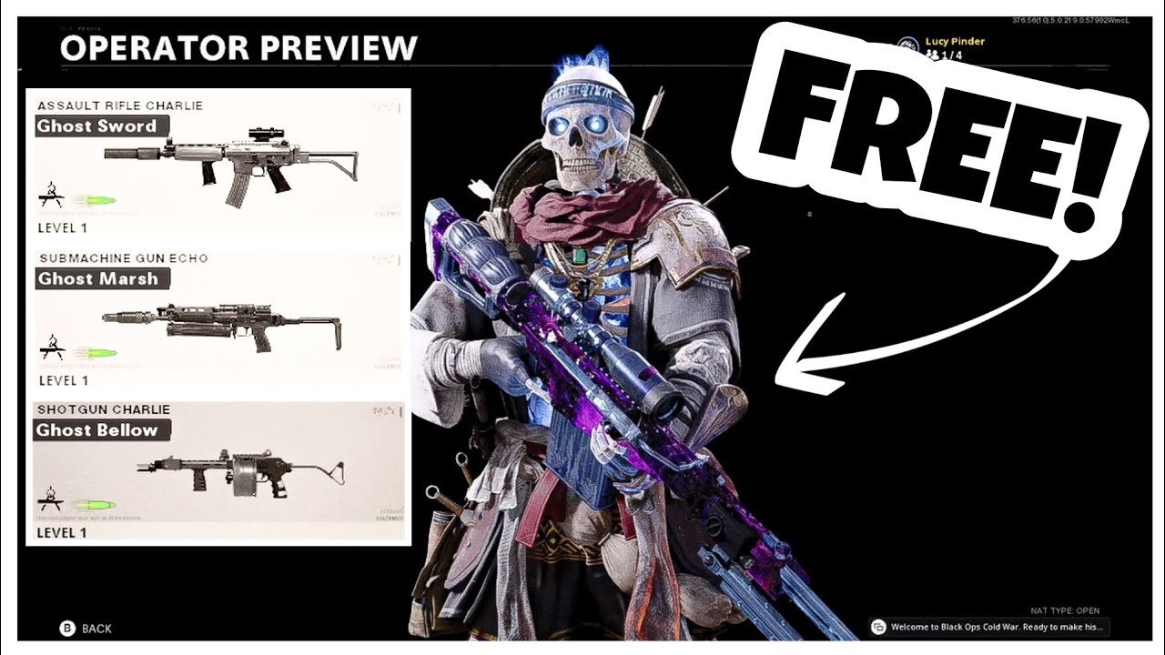 *FREE* ULTRA 'GHOST OF WAR' SKIN, WEAPON BLUEPRINTS & MORE! (SHOWCASE) - Cold War: Zombies