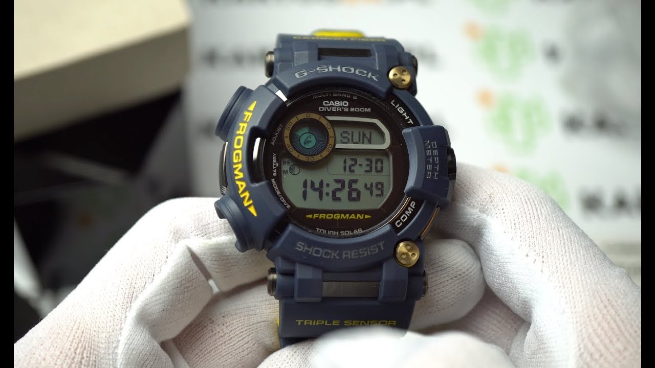 CASIO G-SHOCK GWF-D1000NV-2  FROGMAN UNBOXING 4K