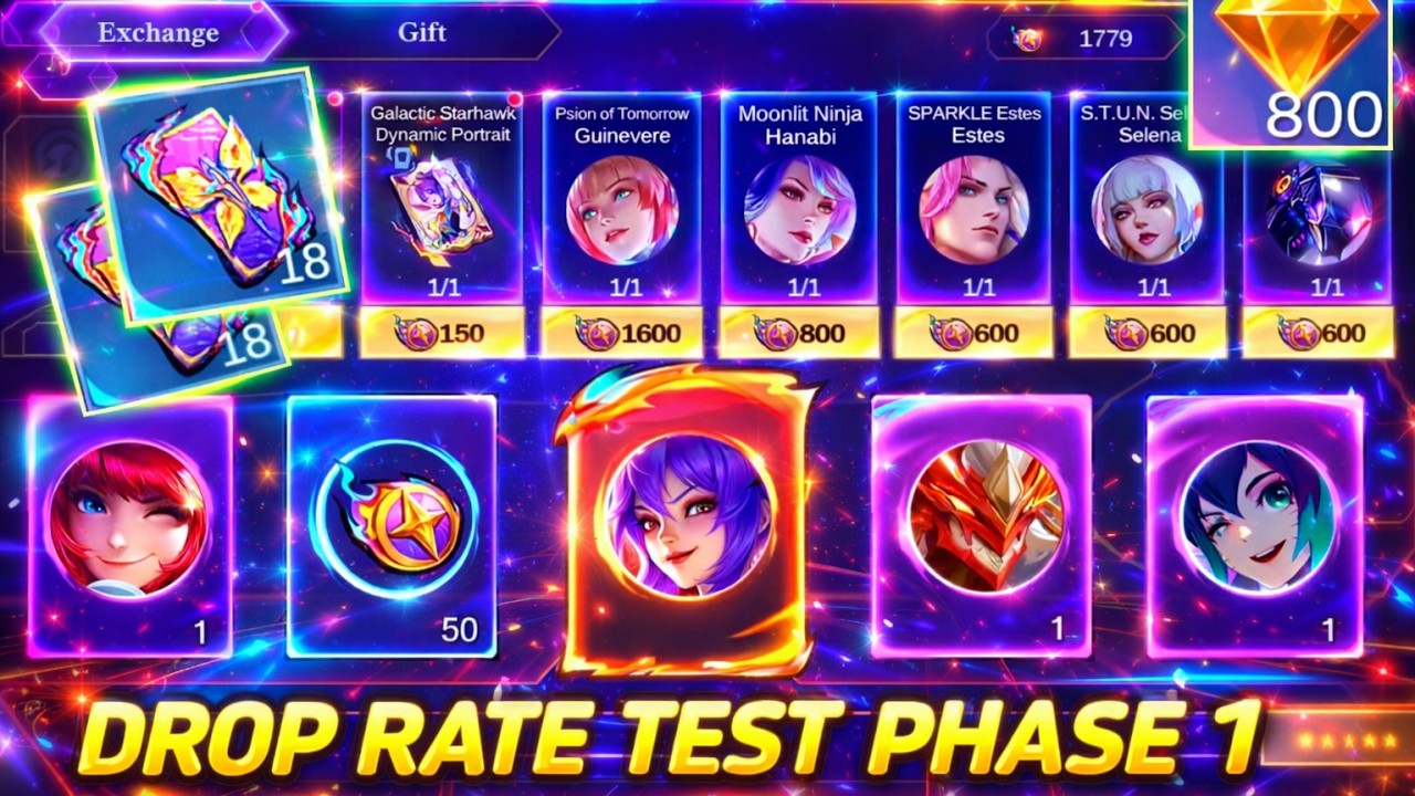 CLAIM MORE CRESTS !! DRAW FANNY LEGEND SKIN (PHASE 1) DROP RATE TEST - MLBB