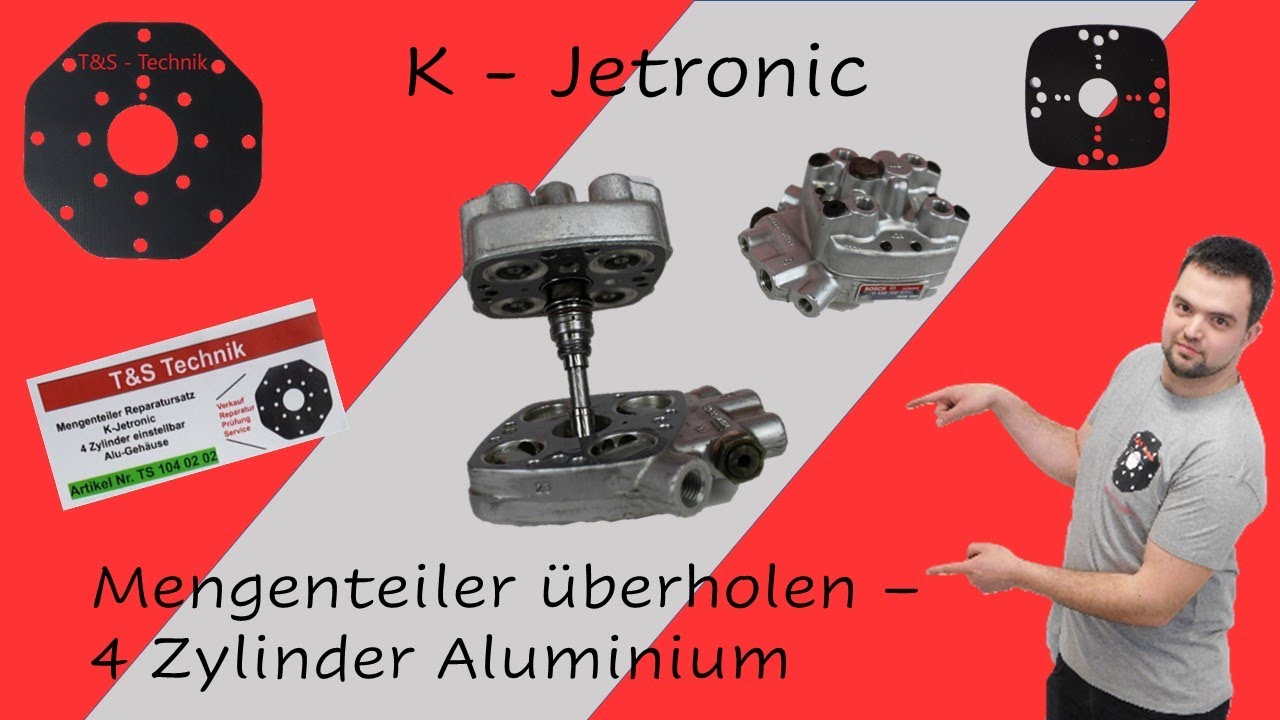 Mengenteiler zerlegen & überholen - 4 Zylinder Aluminium K-Jetronic
