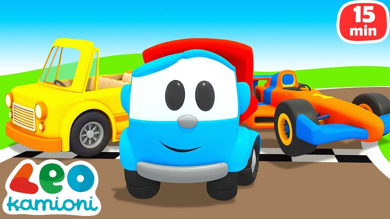 Filma vizatimore me makina. Leo Kamioni dhe automjete për fëmijë. Filma të animuar për fëmijë.
