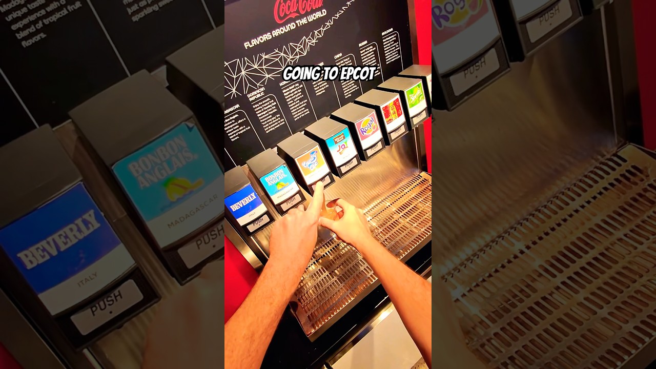 Best way to cool off during the summer at Epcot? At Club Cool try free soda from around the world!🥤