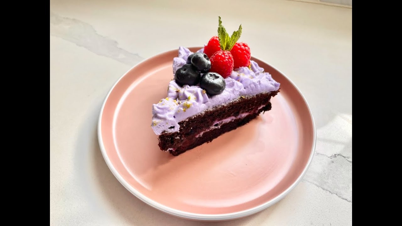 🫐Let’s Make Best Blueberry& Chocolate Cake👌🏻🫐 🫐❤️Yabanmersinli & Çikolatalı Pasta🫐✅